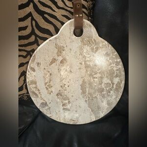 Mud Pie Beige Marble Cutting Board